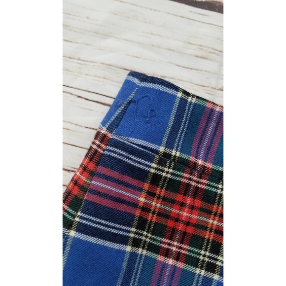 J Crew Wool Blend Blue Red Plaid Mini Skirt - Picture 3 of 7